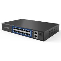 STONET P116GH 16 Port Fast Ethernet PoE Switch/802.3at/af,2*Gigabit uplink port,1*SFP port 16+2+1  - 1